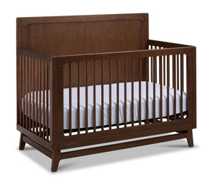 Delta Children Spencer Lit de bébé convertible 6 en 1 – brun teck