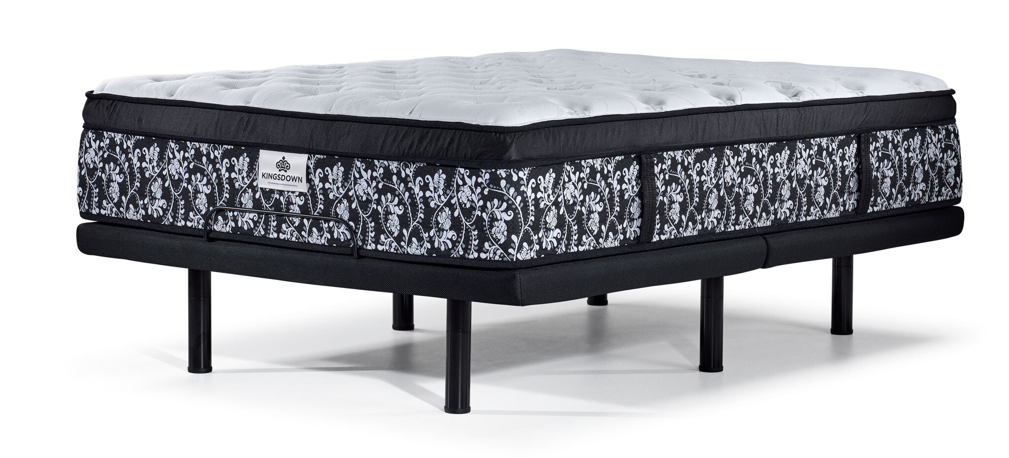 Kingsdown Summerset Plush Euro Top Full Mattress and L2 Motion Pro Adjustable Base