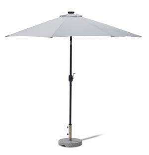 Sunray Parasol de jardin 9 pi avec éclairage DEL - gris