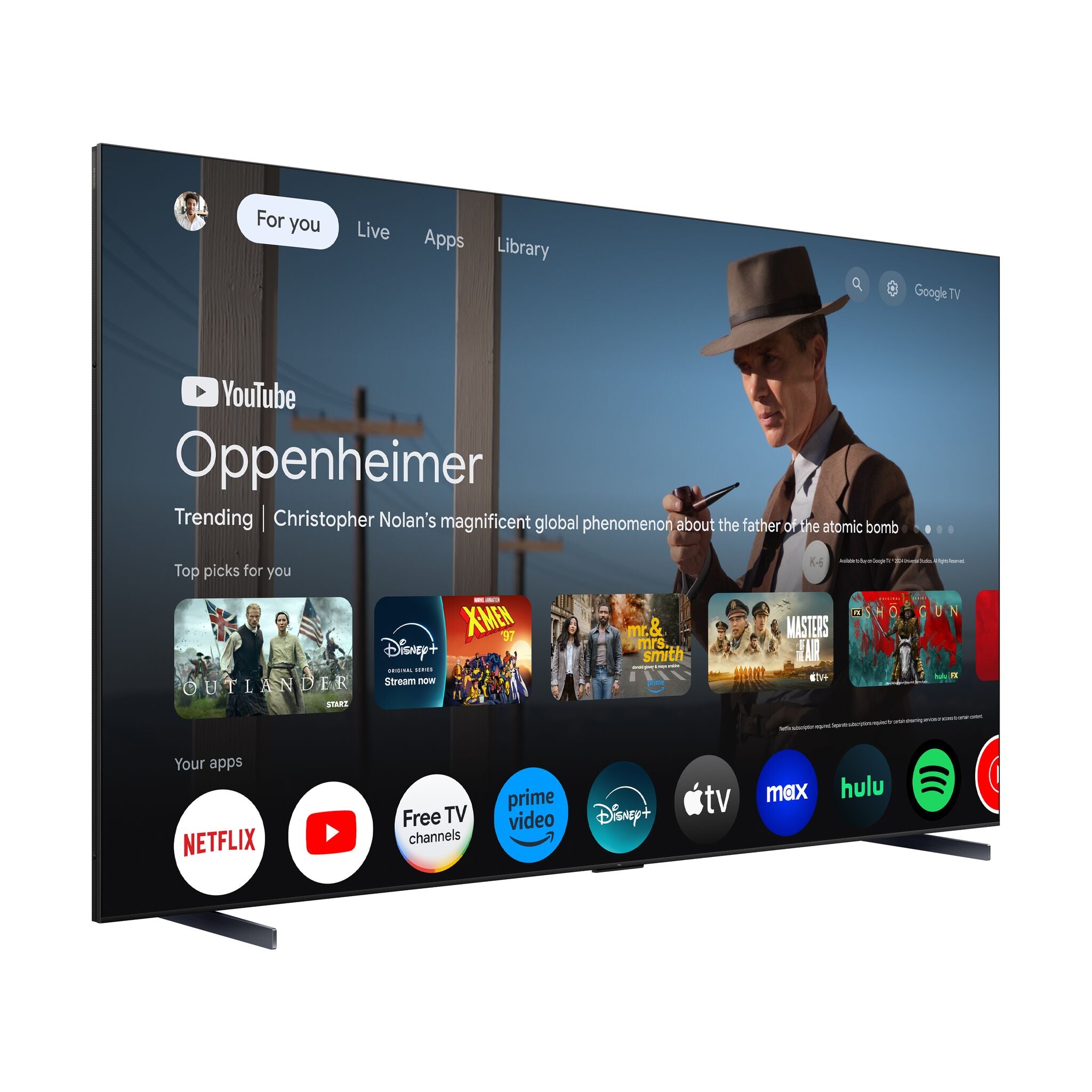 TCL 115" QM7K Series 4K UHD HDR QD-Mini LED Smart TV with Google TV - 115QM7K