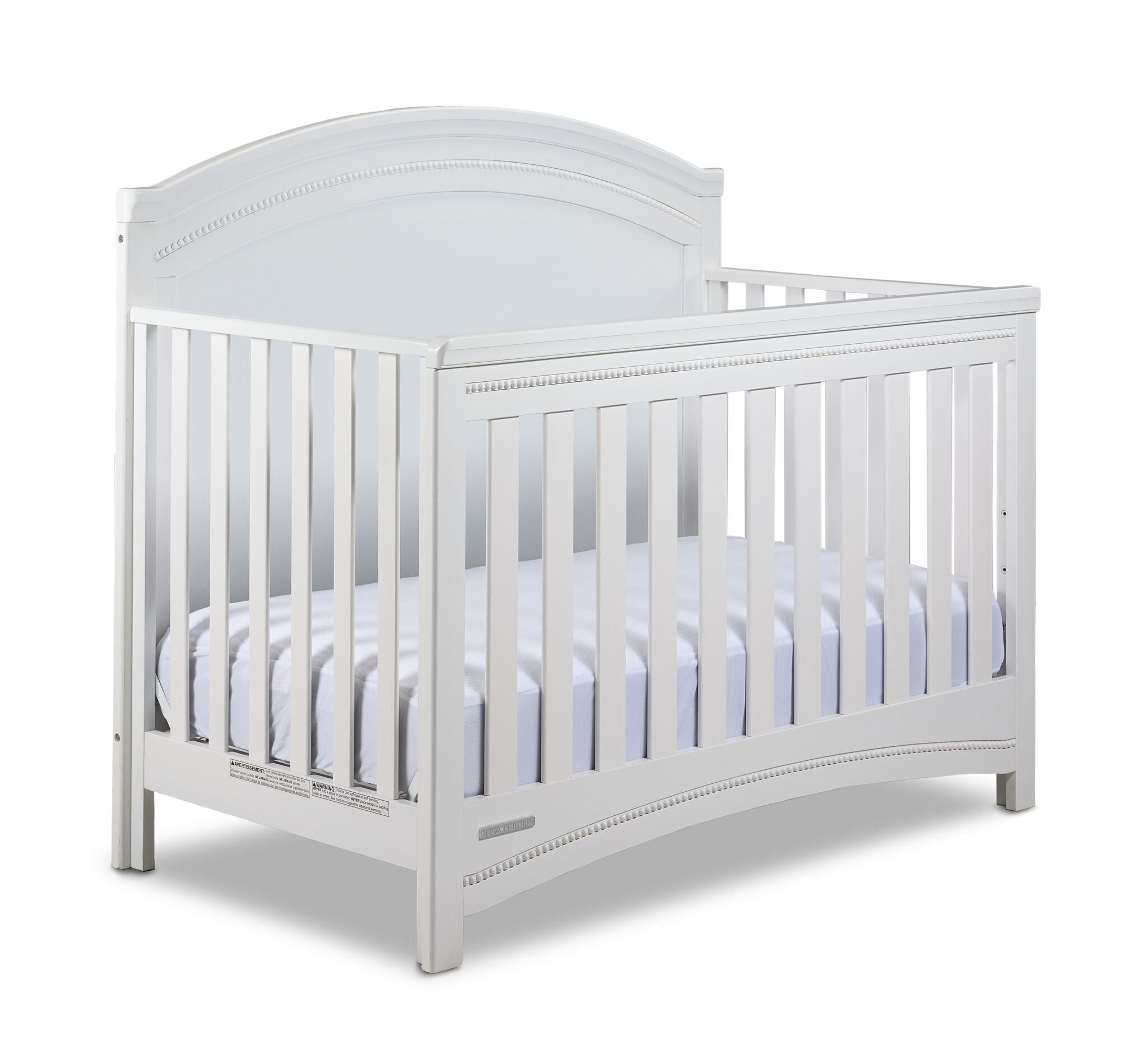Delta Children Taylor 6-in-1 Convertible Baby Crib - Bianca White