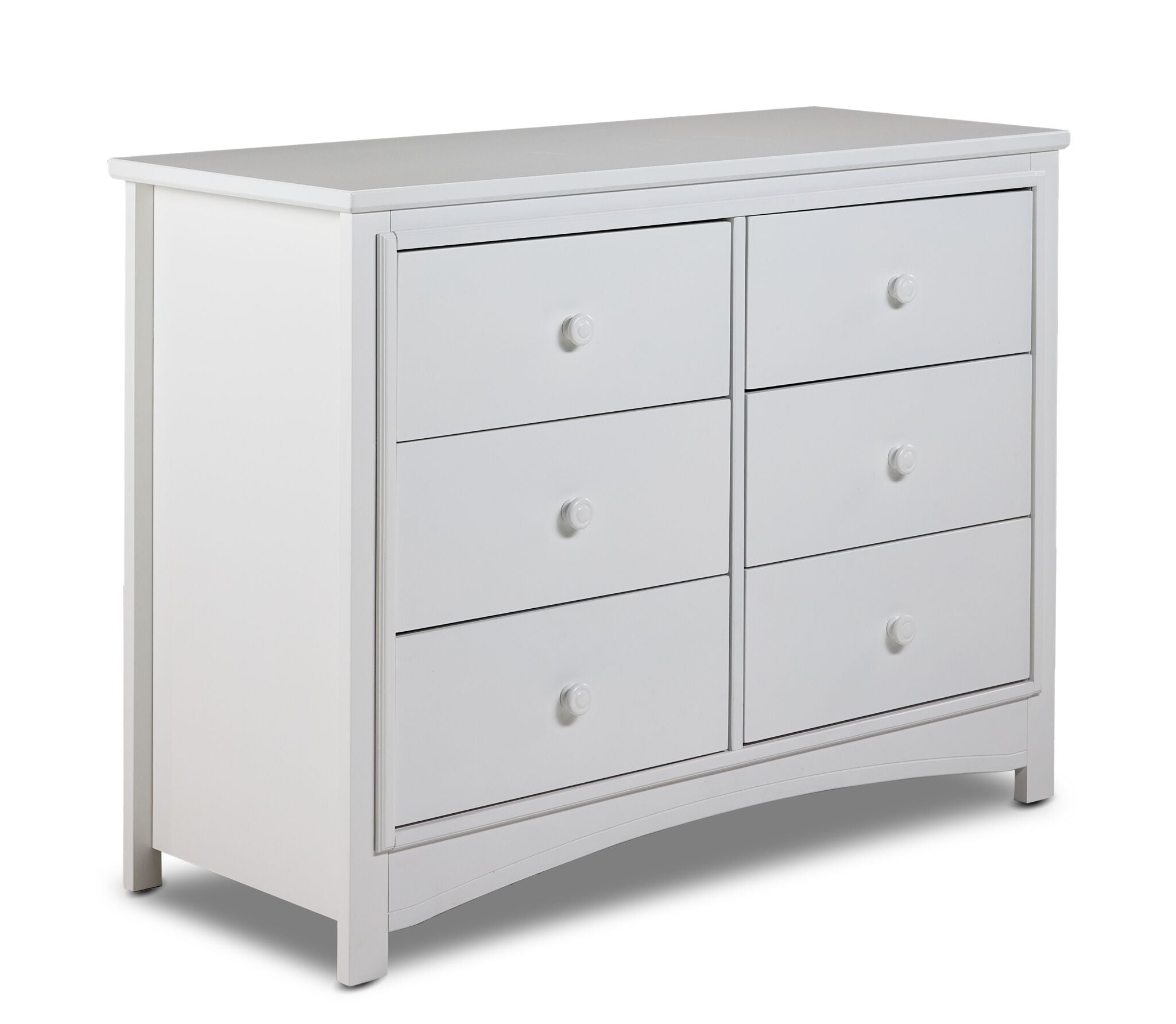 Delta Children Taylor 6 Drawer Dresser - Bianca White