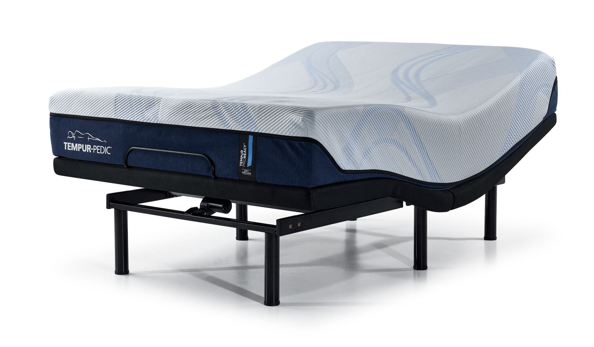 Tempur-Pedic React 2.0 Soft 11" Twin XL Mattress and L2 Motion Fit Adjustable Base