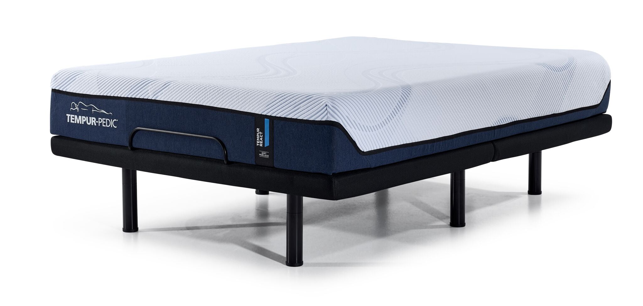 Tempur-Pedic React 2.0 Soft 11" Twin XL Mattress and L2 Motion Fit Adjustable Base