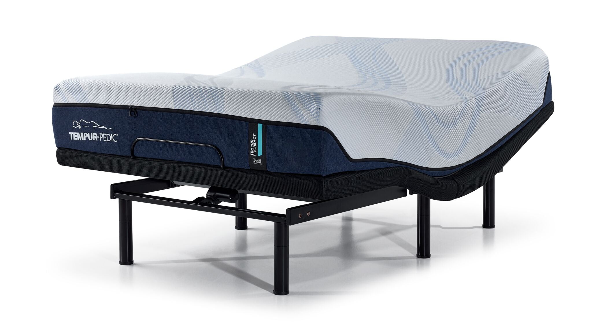 Tempur-Pedic React 2.0 Medium 10" Twin XL Mattress and L2 Motion Fit Adjustable Base