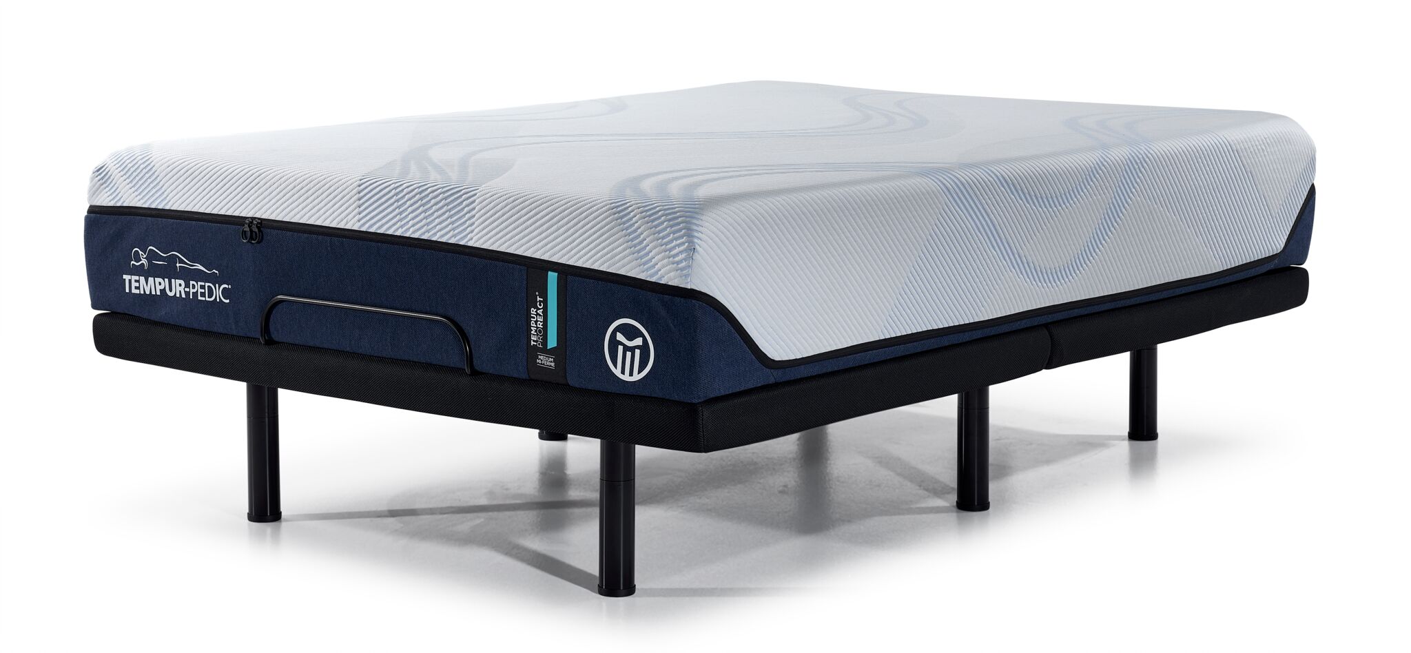 Tempur-Pedic Pro React 2.0 Medium Hybrid 12" Queen Mattress and L2 Motion Pro Adjustable Base