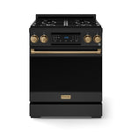 Thor Kitchen Black Stainless Steel Freestanding Professional Gas Range|Gordon Ramsay Series (4.55 cu.ft.) - RSG30B-BRZ