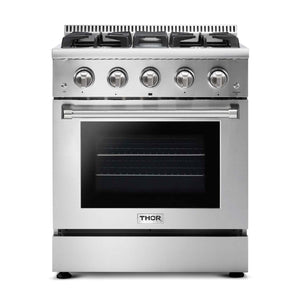 Thor Kitchen Cuisinière au gaz autonome 4,2 pi³ acier inoxydable HRG3080U