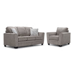 Tilley Sofa and Chair Set - Taupe