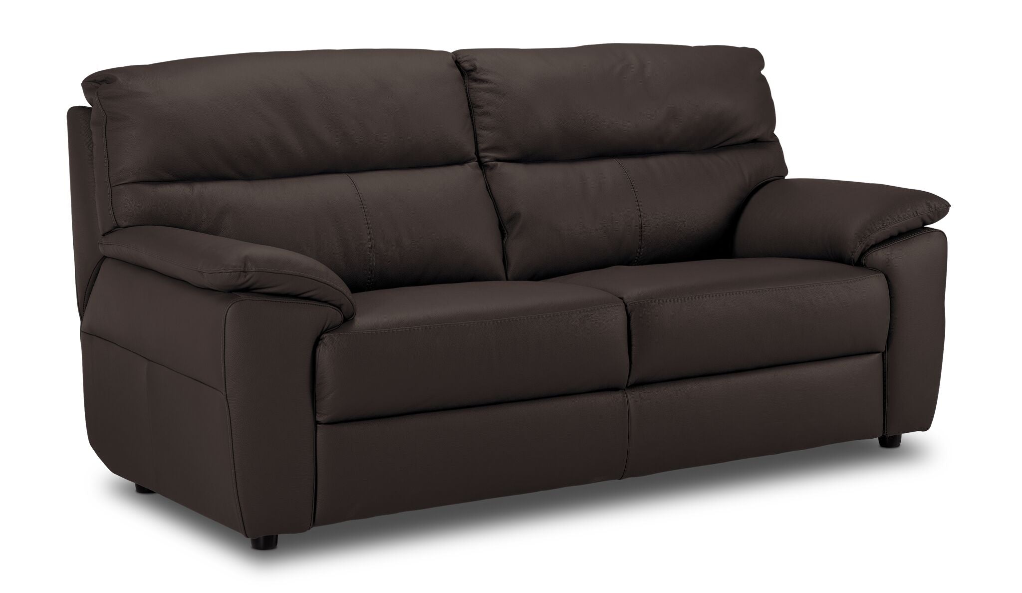 Toscana Leather Sofa and Chair Set - Chocolate