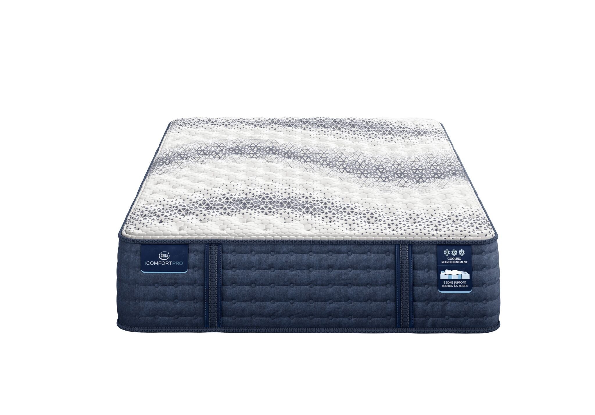 Serta iComfort PRO Tropea Tight Top Firm Queen Mattress and Split Boxspring Set