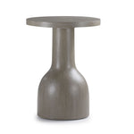 Fresh Perspective Turin 20" Round End Table - Grey