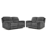 Vandelay Power Reclining Sofa and Loveseat Set - Grey