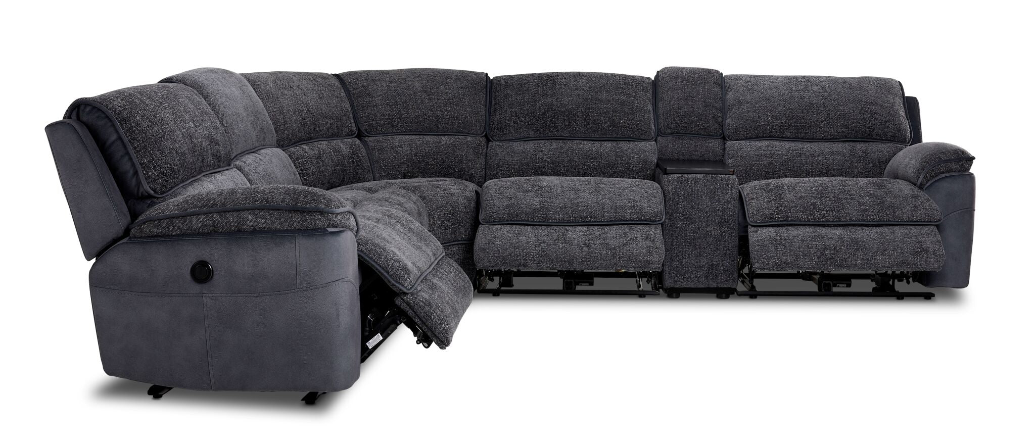Vandelay 6-Piece Power Reclining Sectional - Blue
