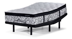 Kingsdown Vanguard moyen à plateau euro Ens. Matelas grand et base réglable Motion Pro de L2