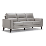 Verissimo Leather Sofa - Silver