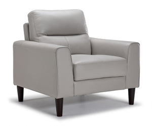 Verissimo Fauteuil en cuir - argent