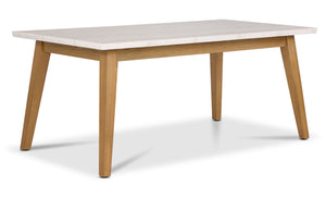 Vida Table de salle à manger – beige naturel