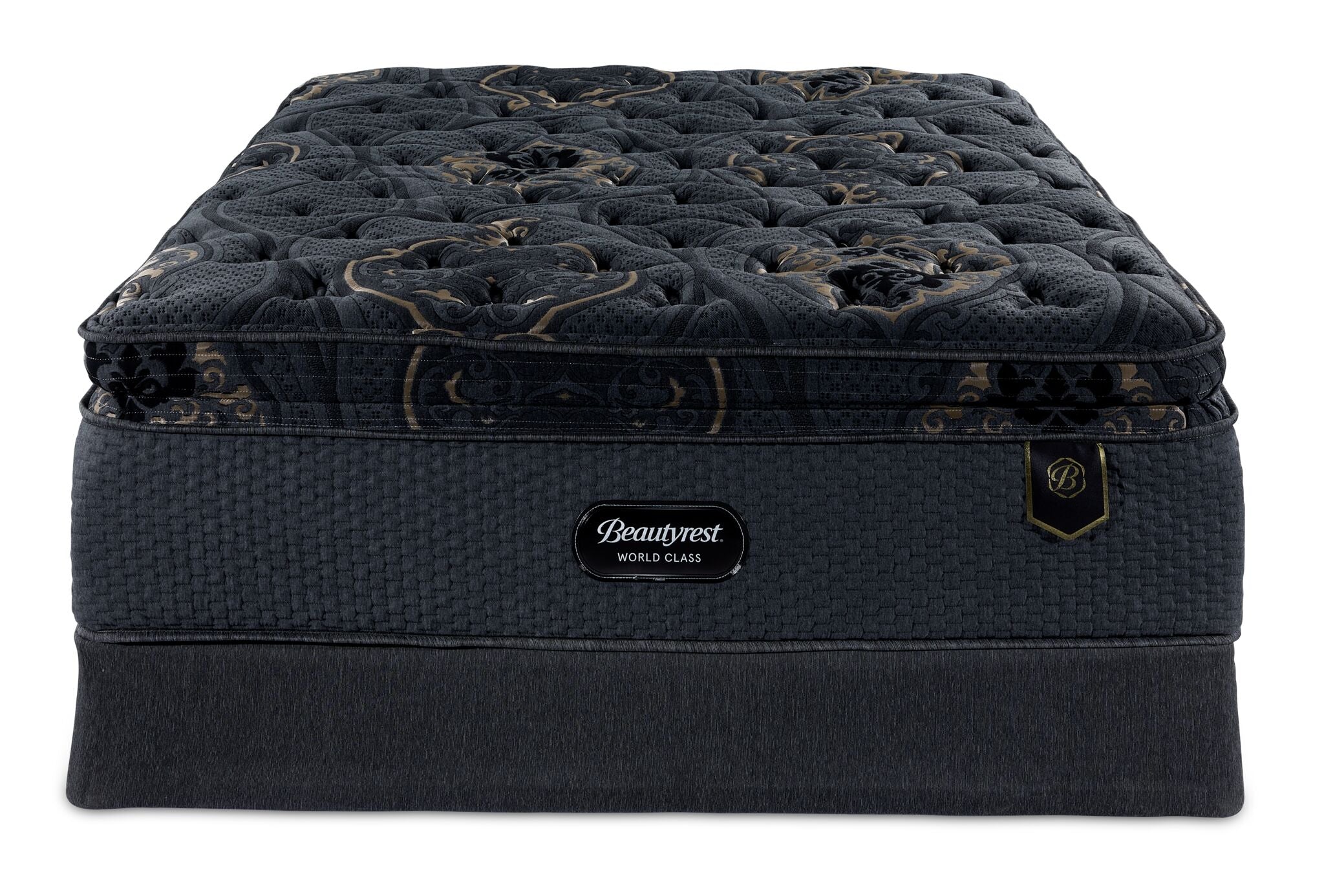 Beautyrest World Class Viscount Plush King Mattress and Split Boxspring Set