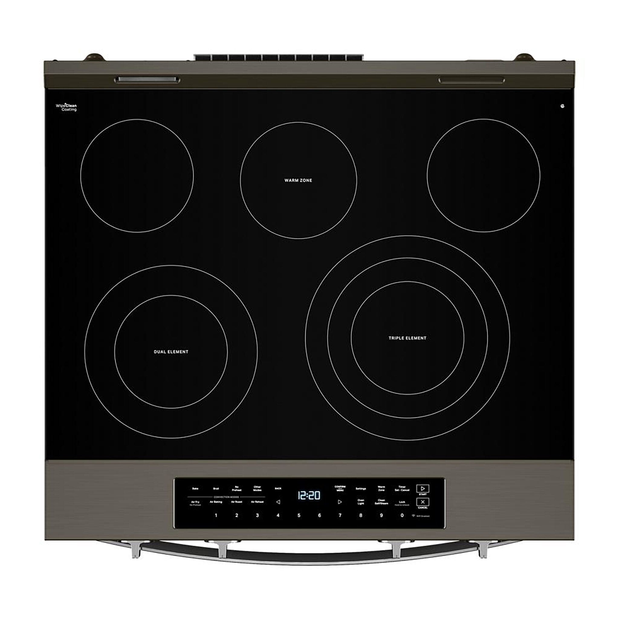 Whirlpool Black-on-Stainless Slide-In Electric Range (5.3 Cu.Ft.) - YWSES7530RV
