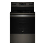 Whirlpool Print Resistant Black Stainless Electric Freestanding Range (5.3 Cu.Ft.) - YWFES5030RV