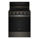 Whirlpool Print Resistant Black Stainless Gas Freestanding Range (5 Cu.Ft) - WFGS7530RV