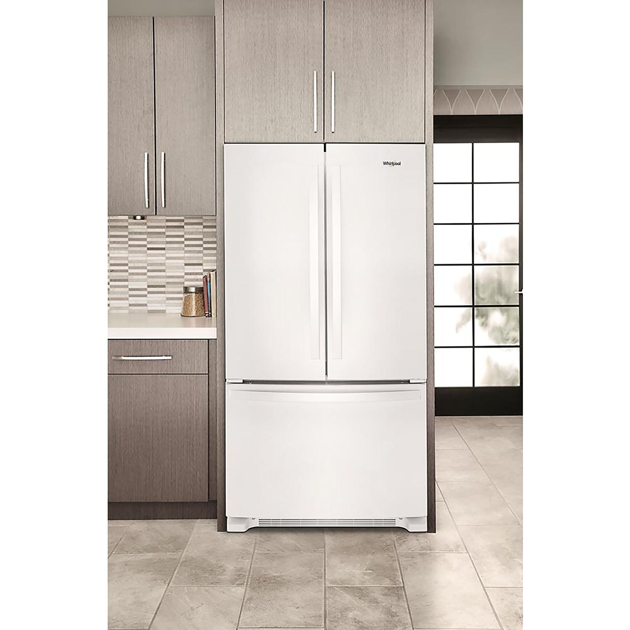 Whirlpool 35.75" 20 Cu. Ft. White French Door Refrigerator - WRFC2036RW