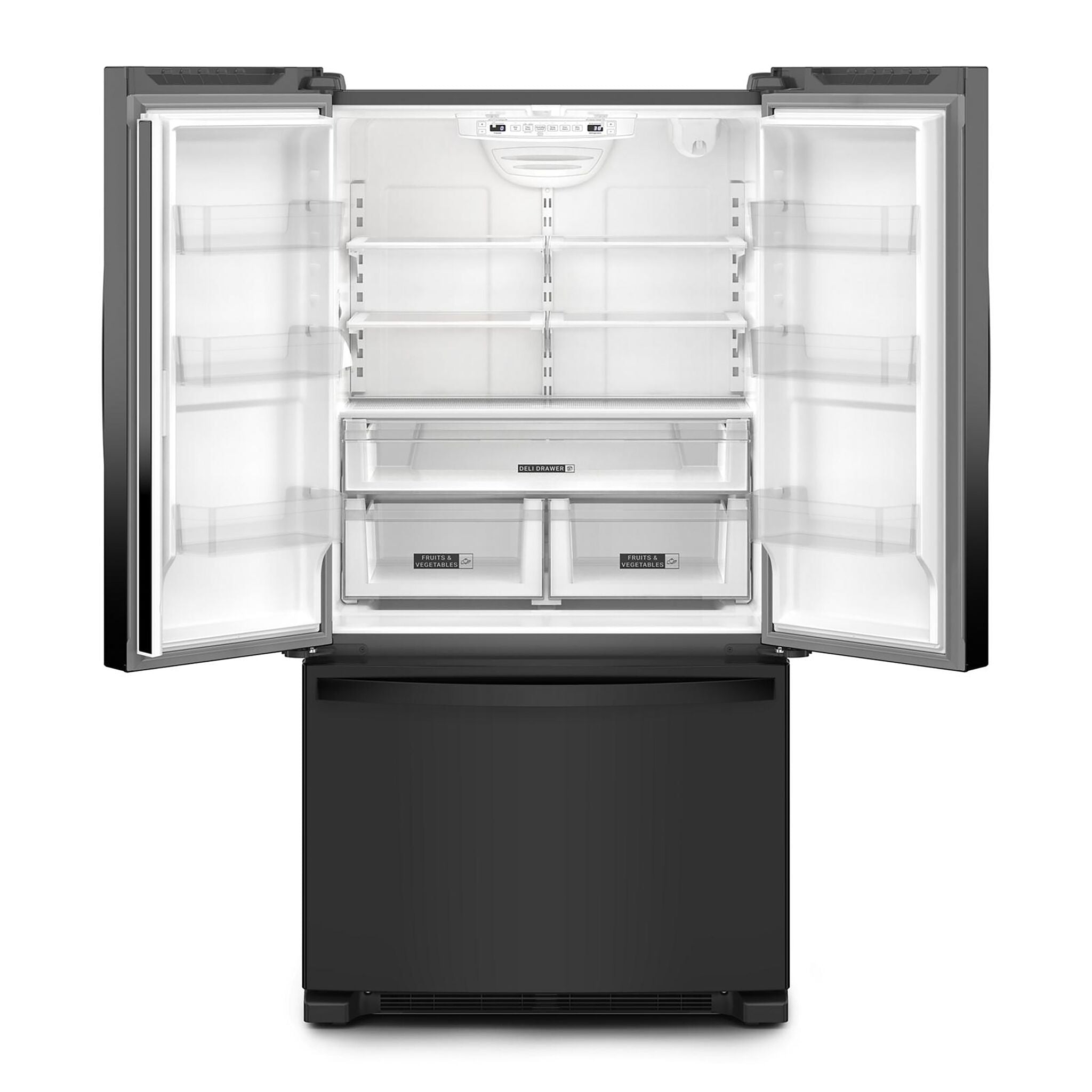 Whirlpool 35.75" 20 Cu. Ft. Black French Door Refrigerator - WRFC2036RB