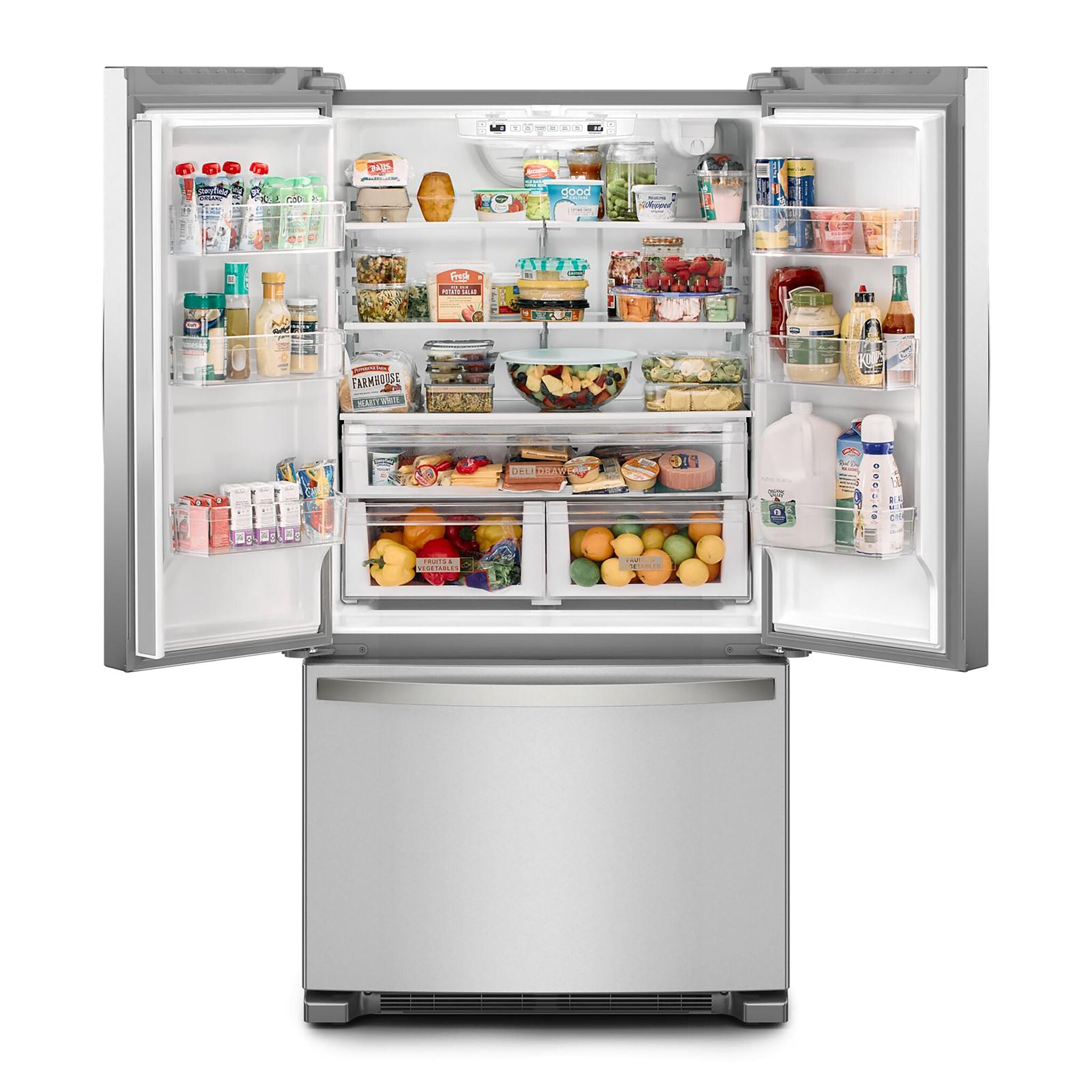 Whirlpool 35.75" 20 Cu. Ft. Fingerprint Resistant Stainless Steel French Door Refrigerator - WRFC2036RZ