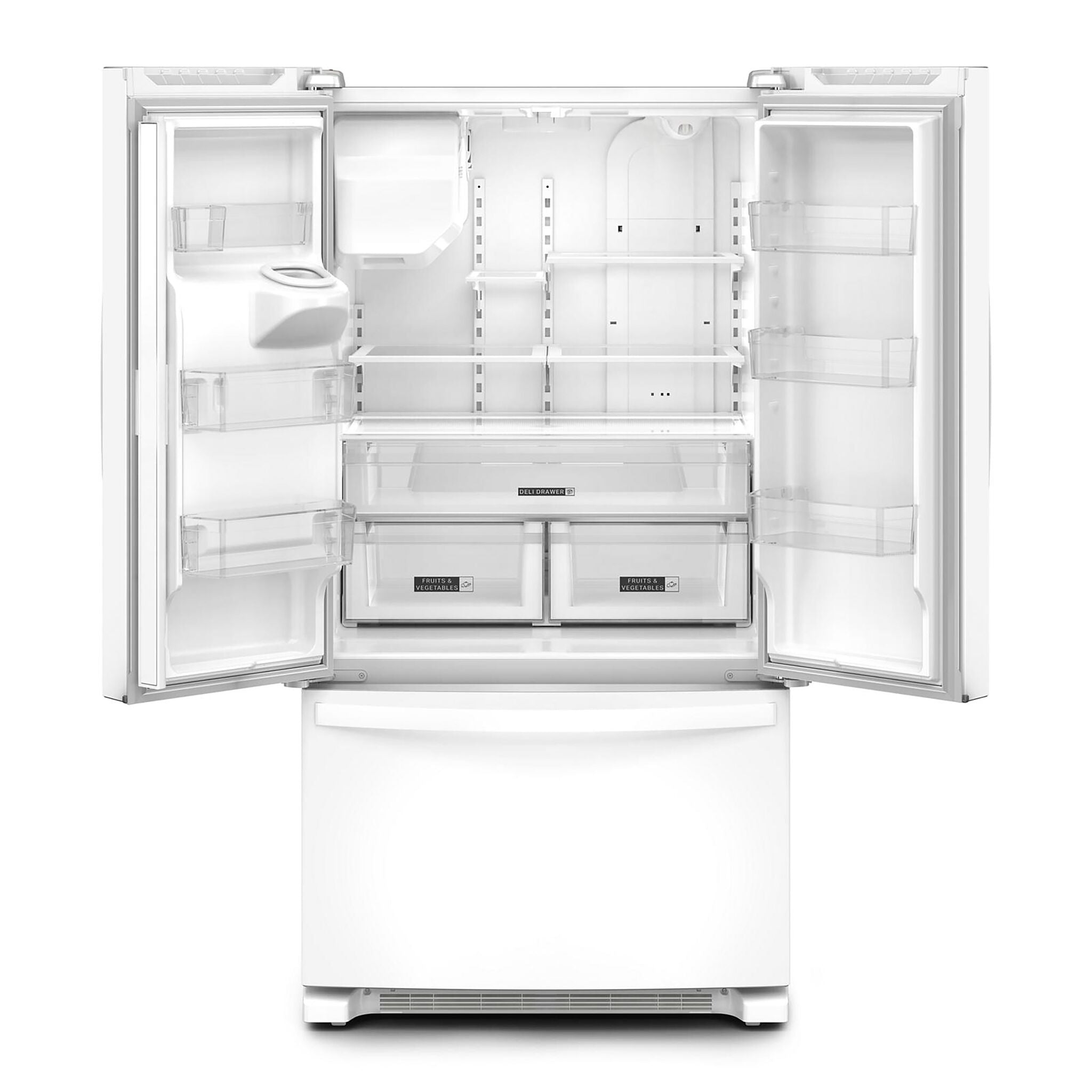 Whirlpool White French Door Refrigerator (24.7 Cu.Ft.) - WRFF3436RW