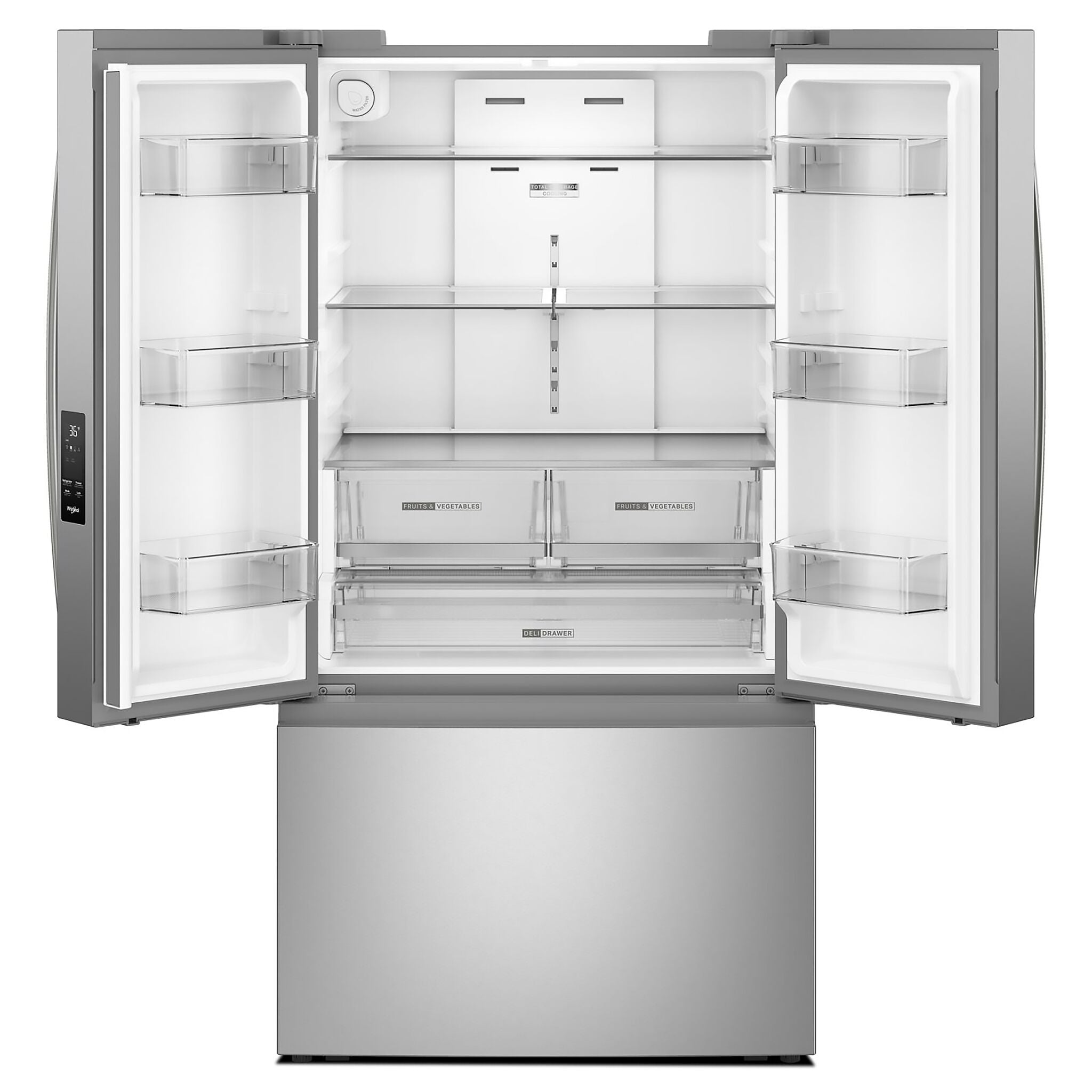 Whirlpool 36" 31 Cu. Ft. Fingerprint Resistant Stainless Steel Refrigerator - WRFF3336SZ