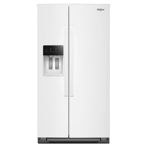 Whirlpool Réfrigérateur 20,85 pi³ d 36 po côte à côte à profondeur de comptoir blanc - WRSC5536RW