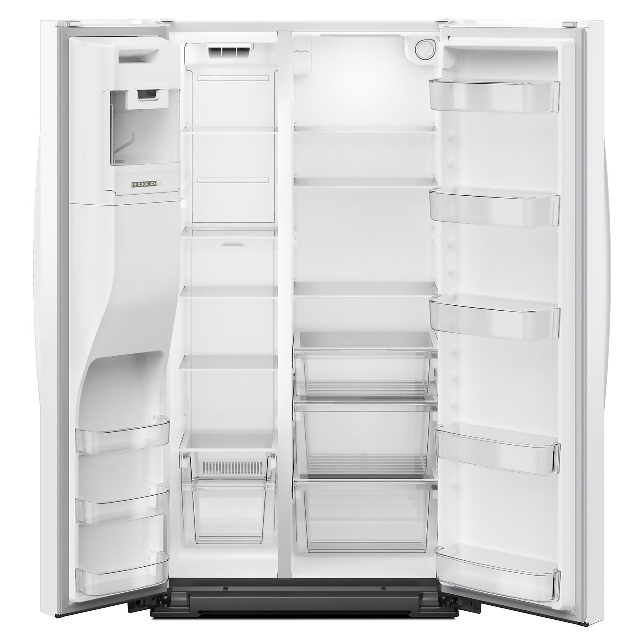Whirlpool 36" 20.85 Cu. Ft. White Counter-Depth Side-by-Side Refrigerator - WRSC5536RW