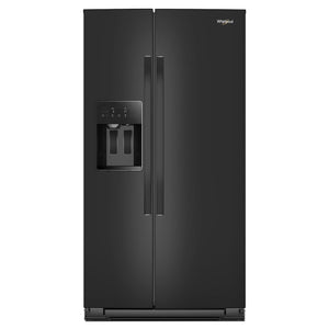 Whirlpool Réfrigérateur 20,85 pi³ de 36 po côte à côte à profondeur de comptoir acier inoxydable noir - WRSC5536RV