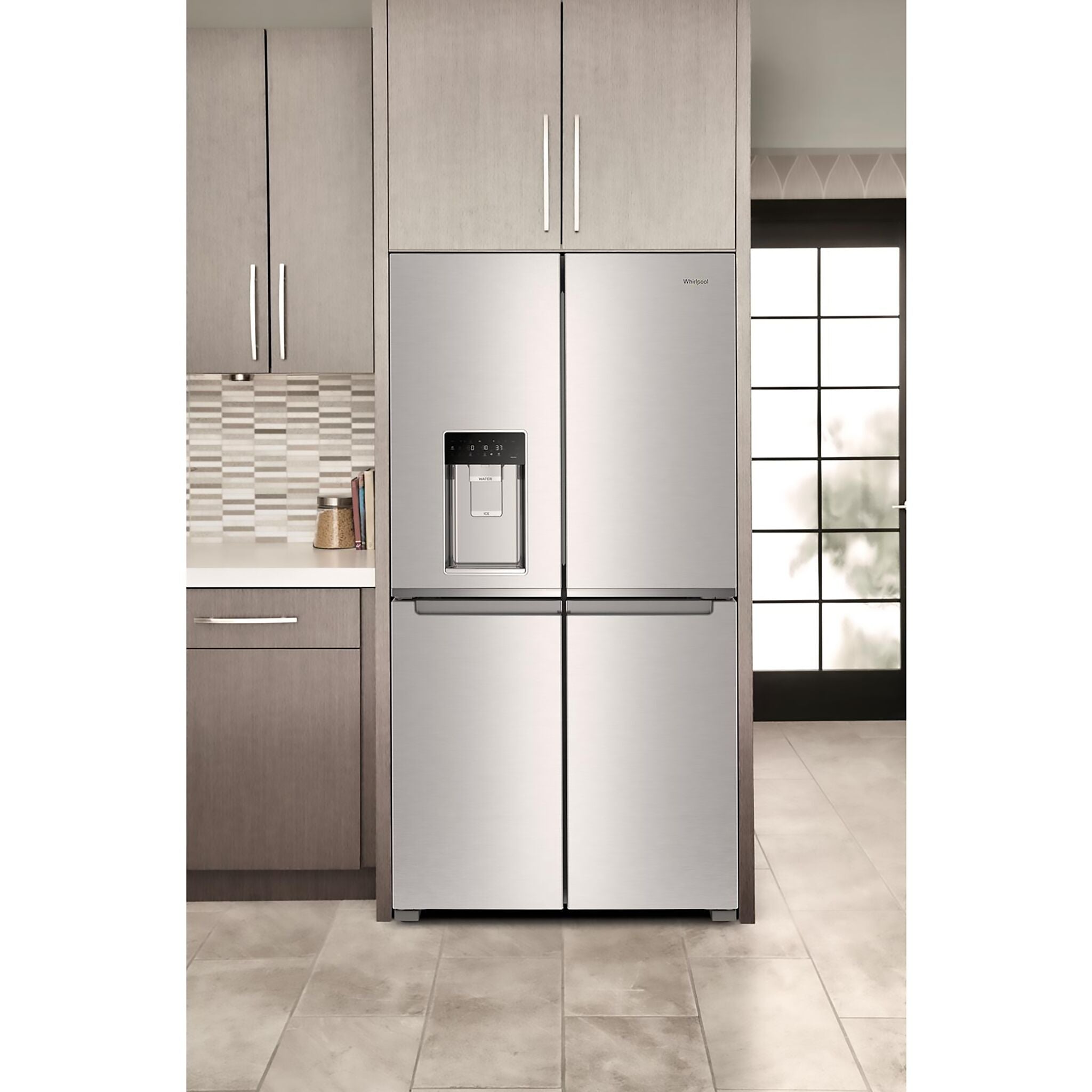 Whirlpool 36" 19.14 Cu. Ft. Fingerprint Resistant Stainless Steel 4-Door French Door Refrigerator - WRQC7836RZ