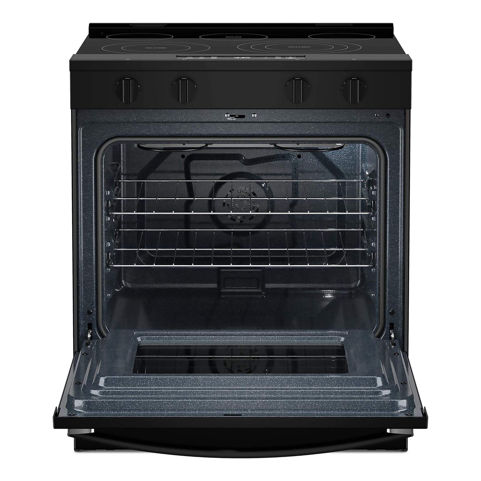 Whirlpool Black Slide-in Electric Convection Range (5.3 cu.ft.) - YWSES5030SB