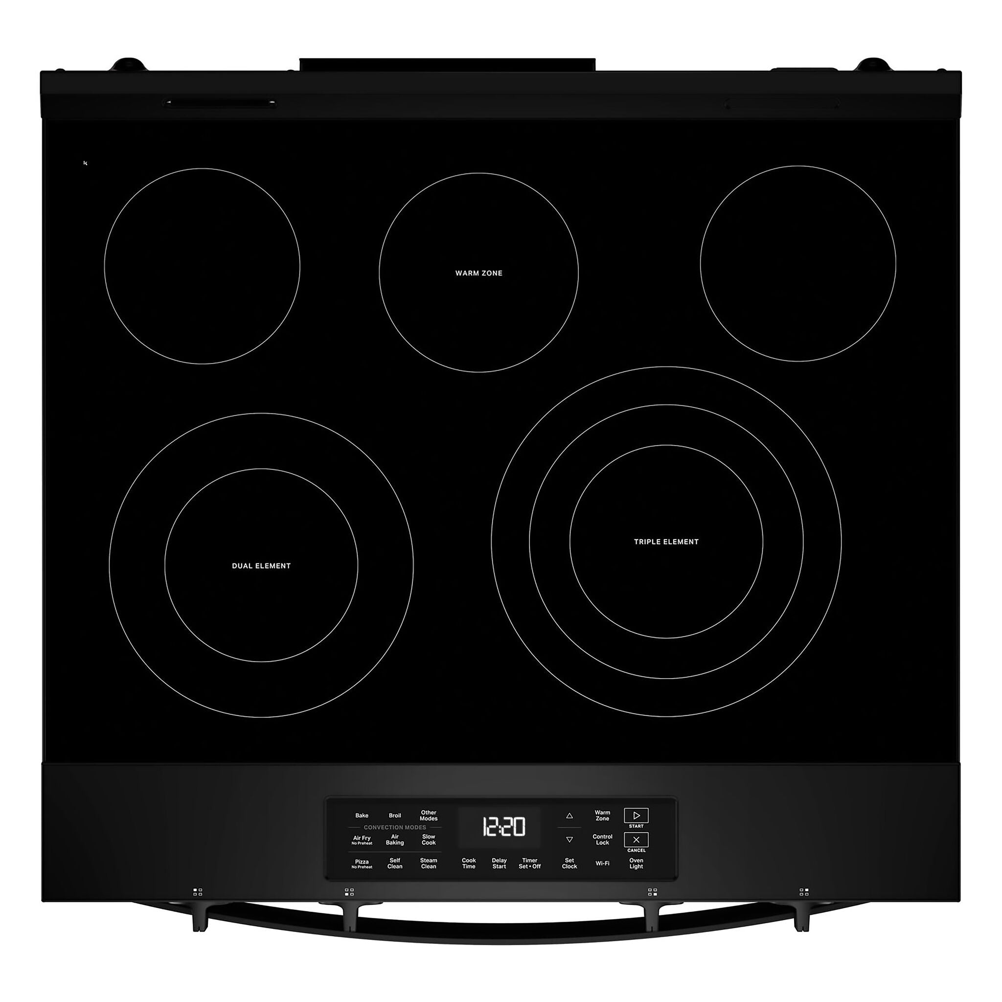 Whirlpool Black Slide-in Electric Convection Range (5.3 cu.ft.) - YWSES5030SB