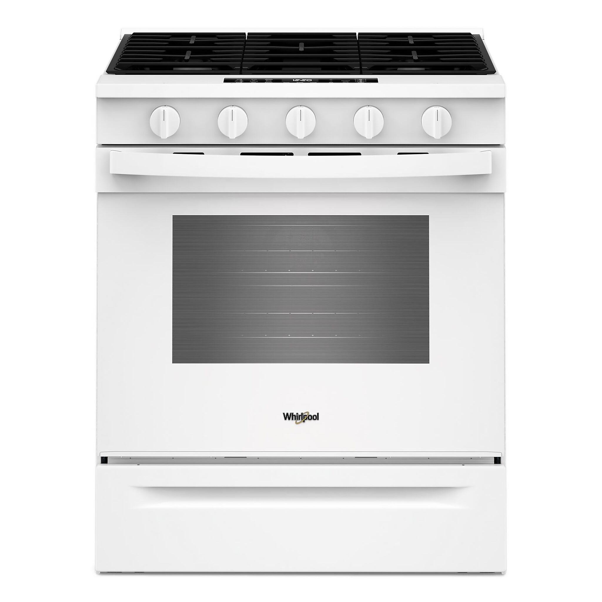 Whirlpool White Slide-In Gas Convection Range (5 cu.ft.) - WSGS5030SW