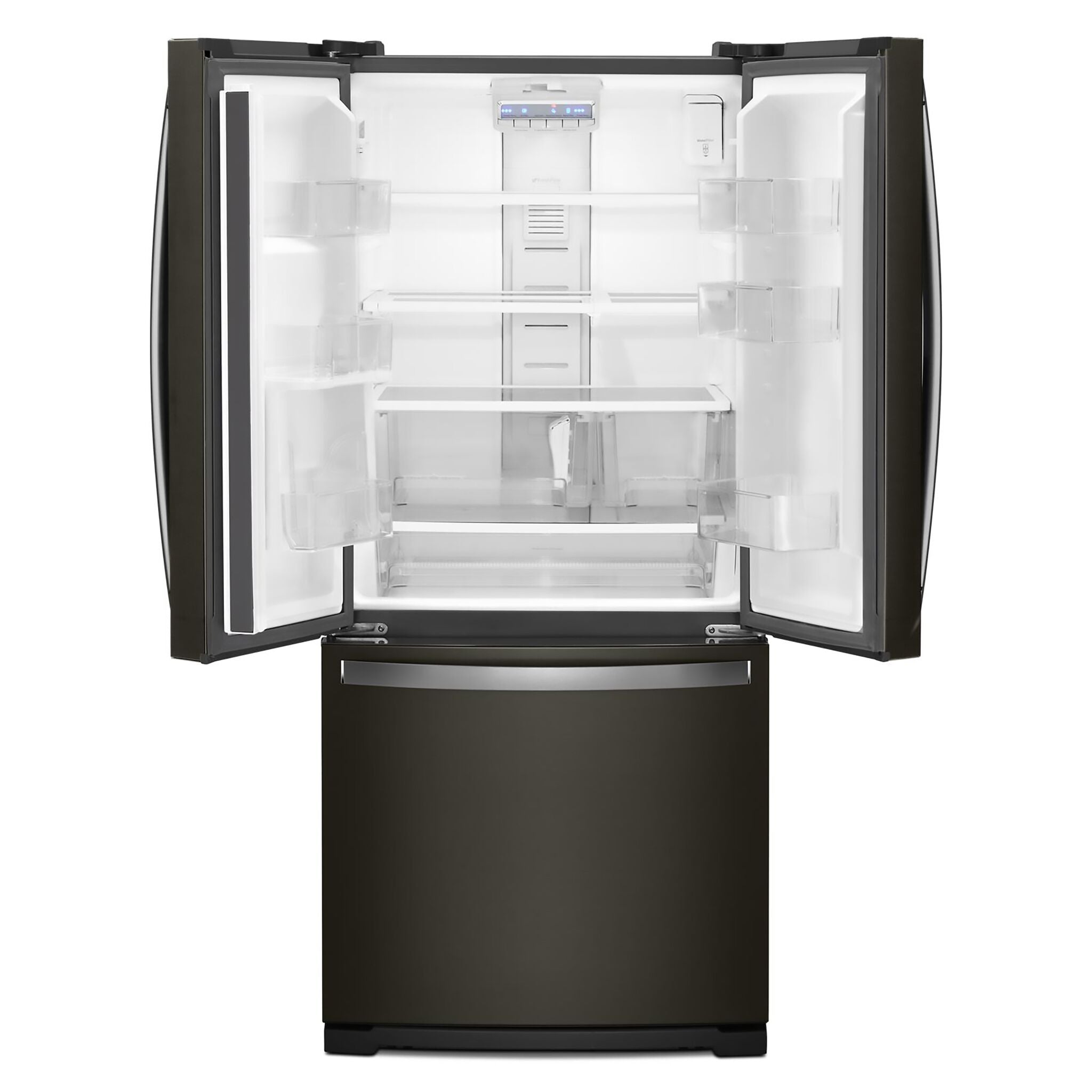 Whirlpool 29.5" 20 Cu. Ft. Black Stainless Steel French Door Refrigerator- WRF560SMHV