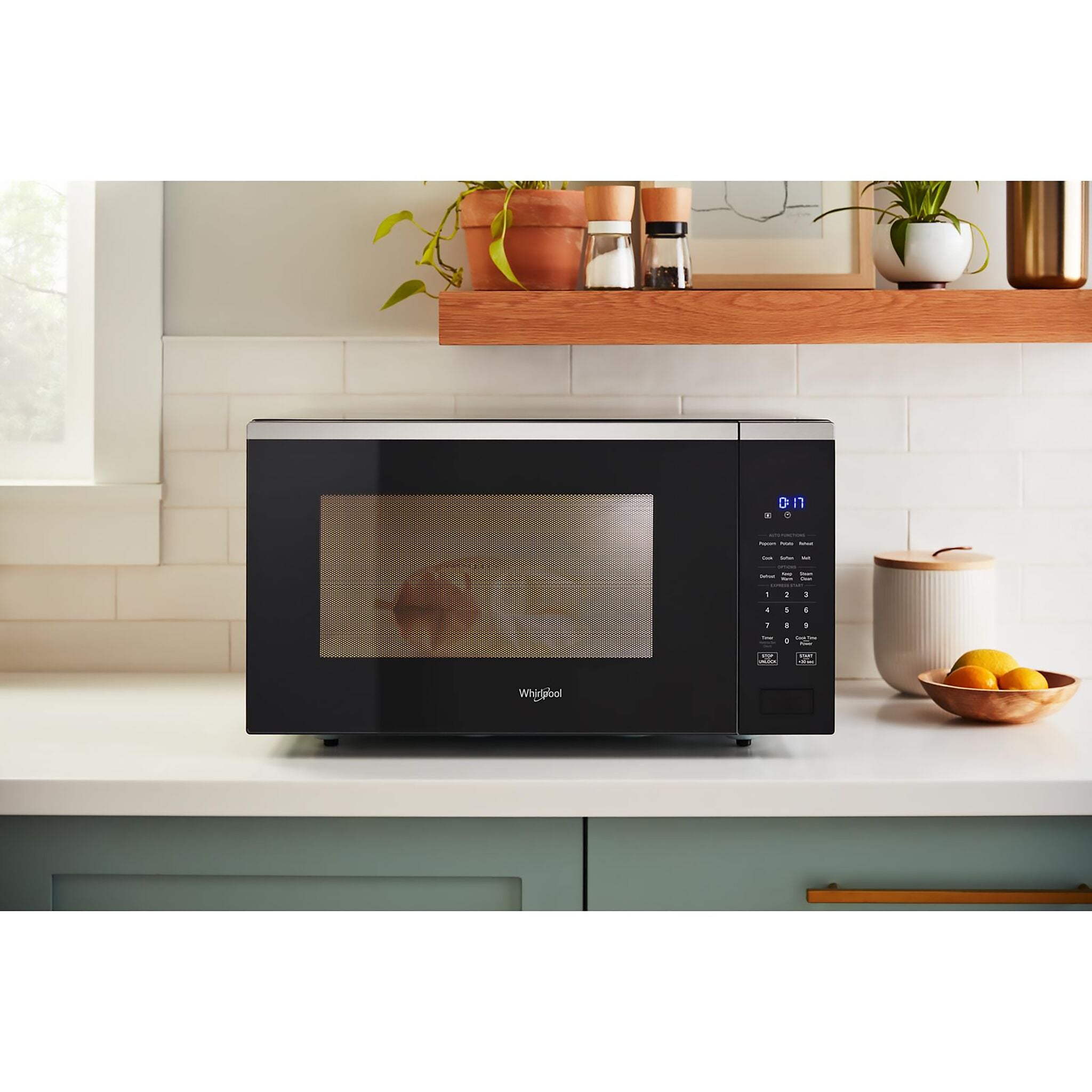 Whirlpool Stainless Steel Countertop Microwave (1.6 Cu.Ft.) - YWMCS7022SS