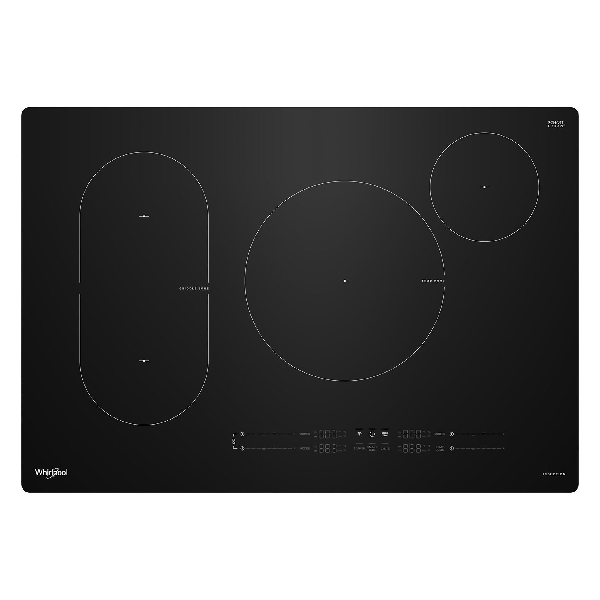Whirlpool Black 30" Induction Cooktop - WCIT7030SB