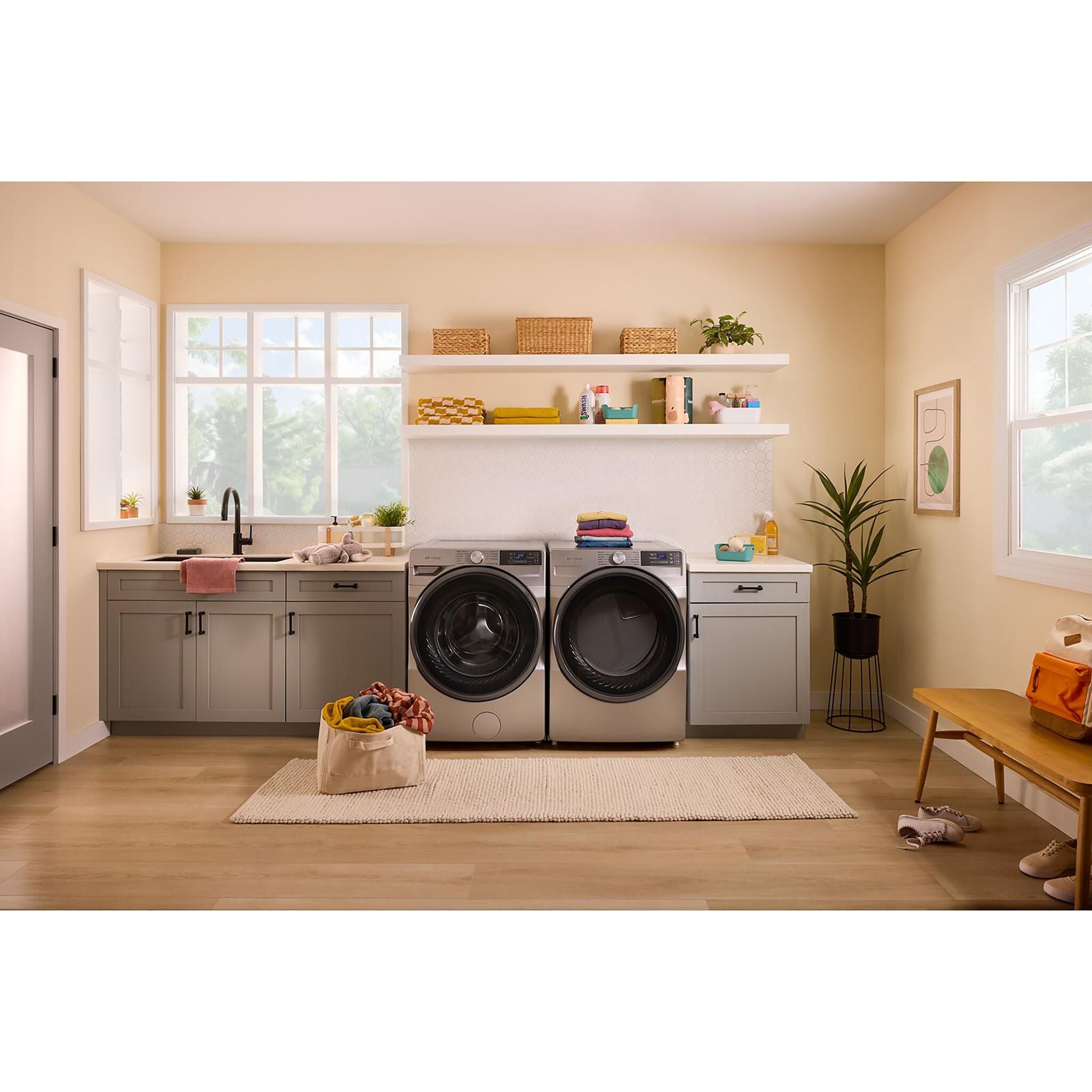 Whirlpool Radiant Silver Front-Load Washer with FreshFlow™ Vent System (5.2 Cu.Ft.) - WFW5720RR