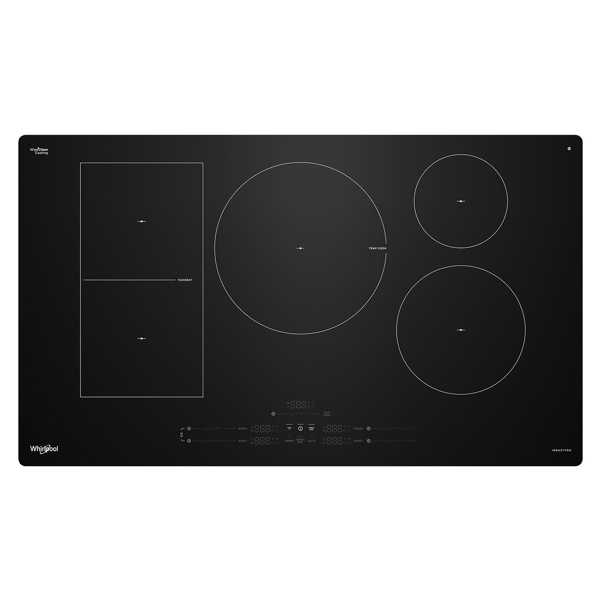 Whirlpool Black 36" Induction Cooktop - WCIT7536SB