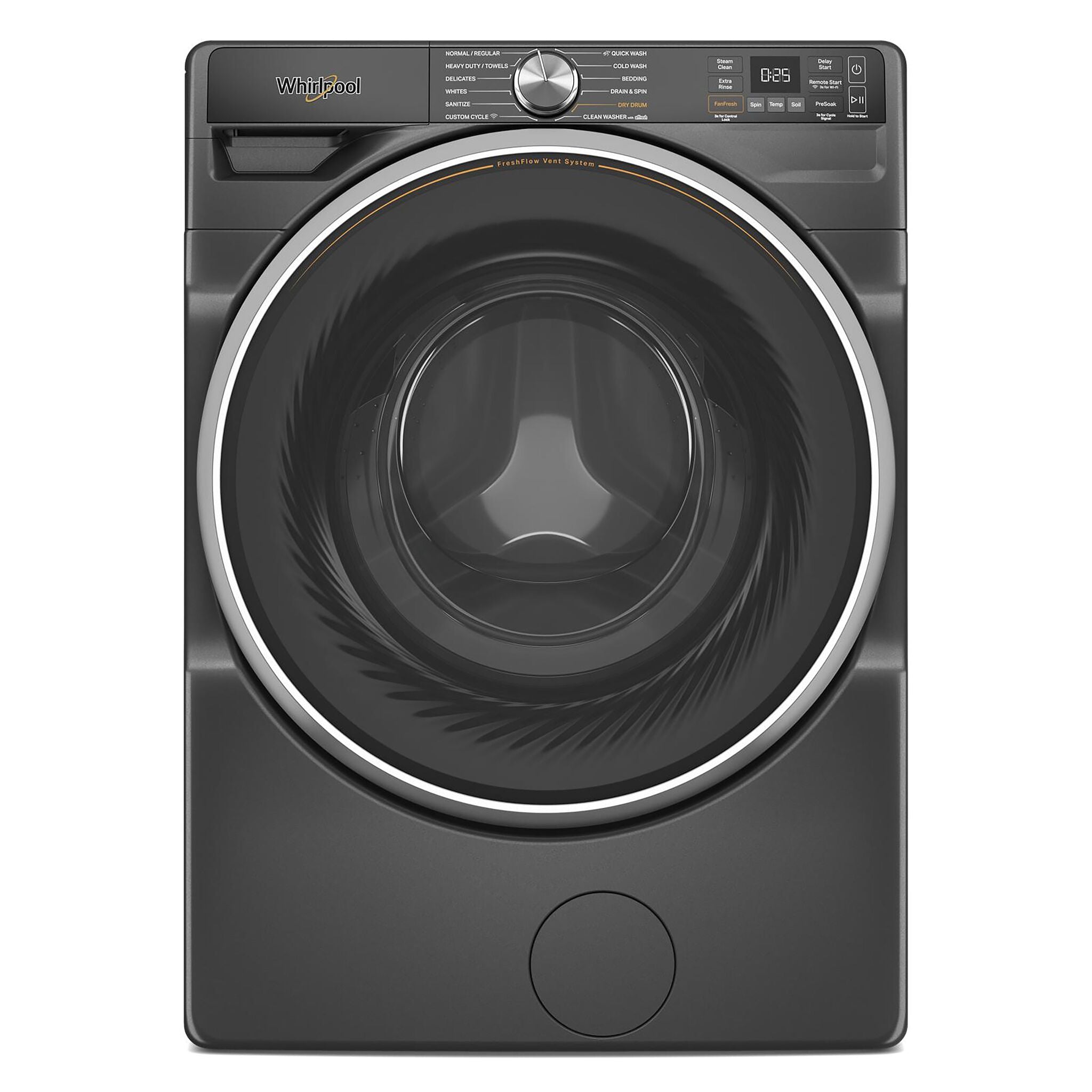 Whirlpool Volcano Black Front-Load Washer with FreshFlow™ Vent System (5.8 Cu.Ft.) - WFW6720RU