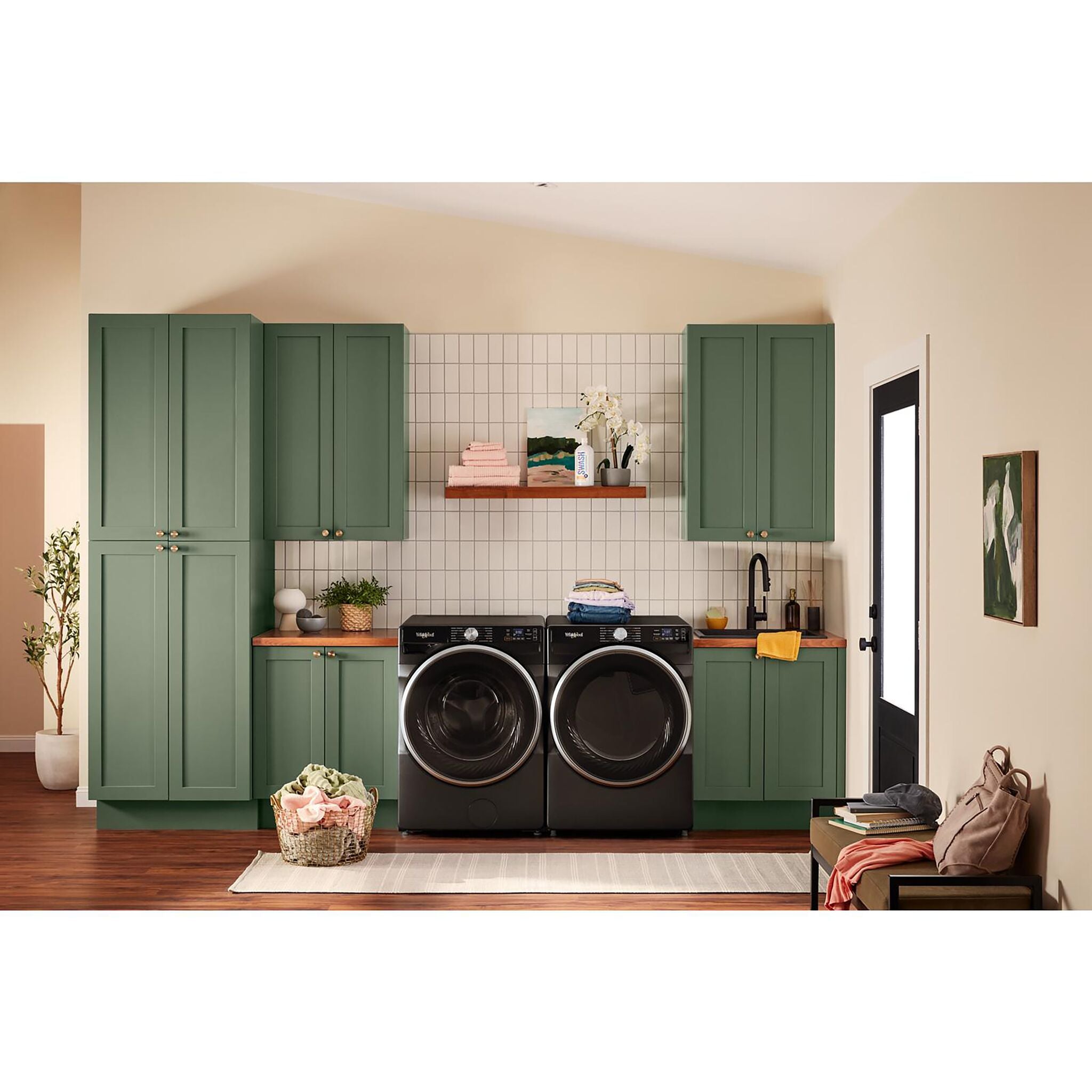Whirlpool Volcano Black Gas Dryer with Wrinkle Shield™ (7.4 Cu.Ft.) - WGD5720RU
