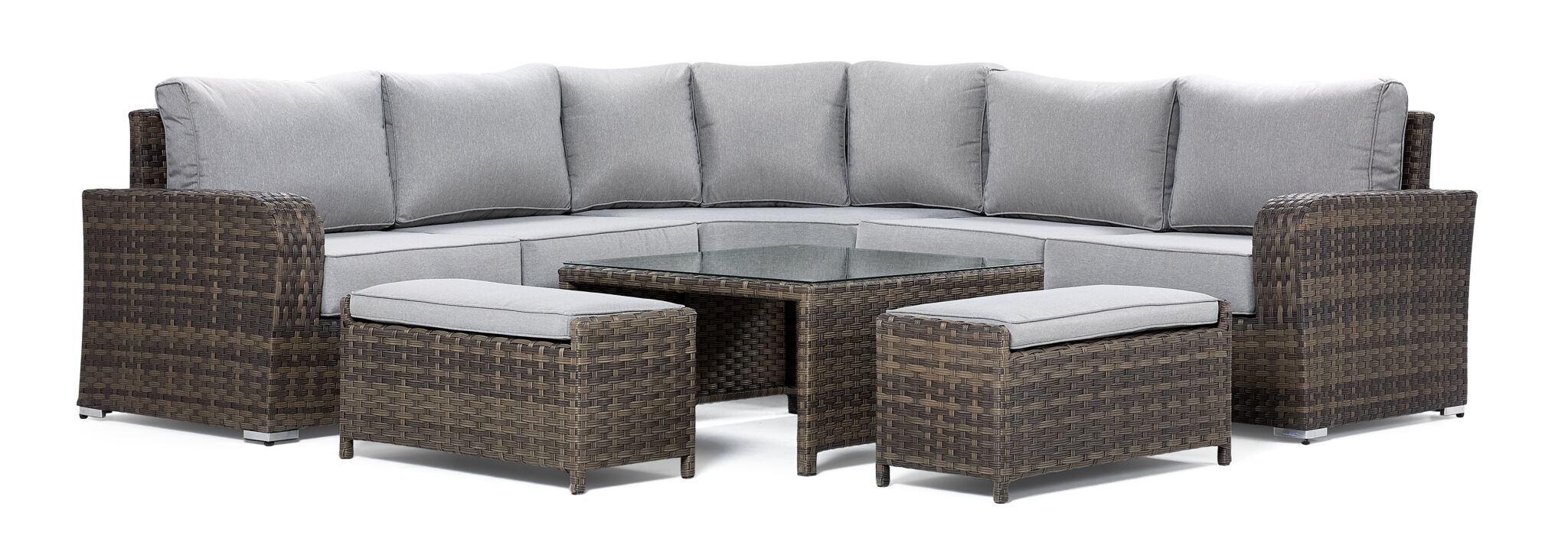 Whispering Pine 3 - Piece Outdoor Sectional - Dark Grey