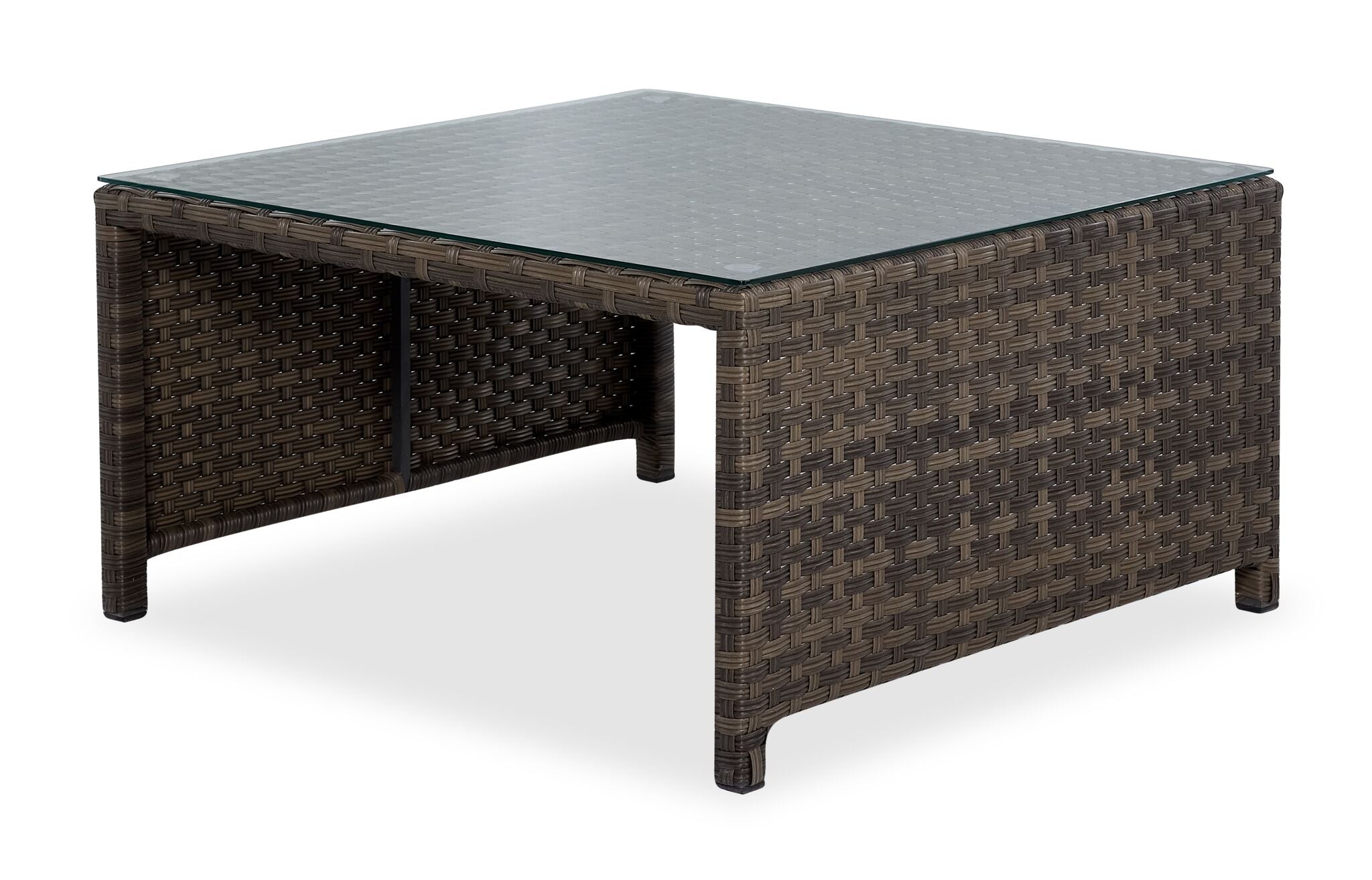 Whispering Pine Outdoor Coffee Table with 2 Ottomans - Dark Grey