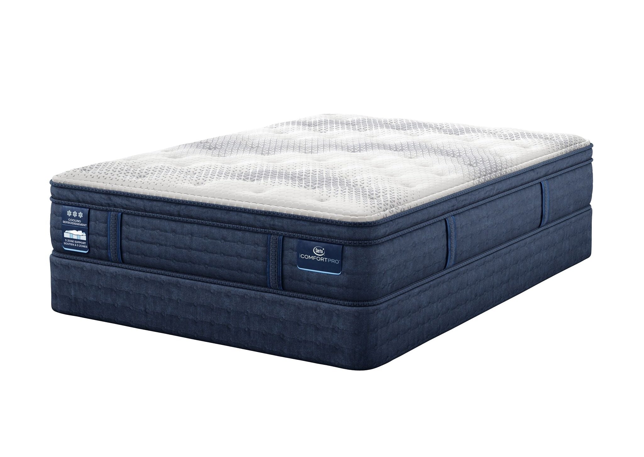 Serta iComfort PRO Whitby Firm Queen Mattress and Split Boxspring Set