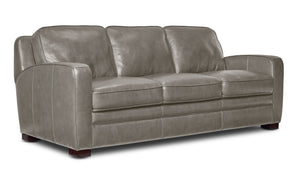 Wilmington Sofa en cuir - gris pâle