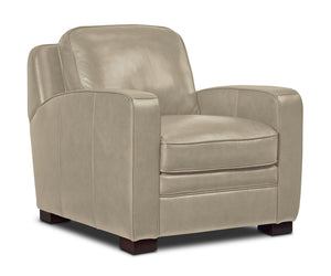 Wilmington Fauteuil en cuir - ivoire